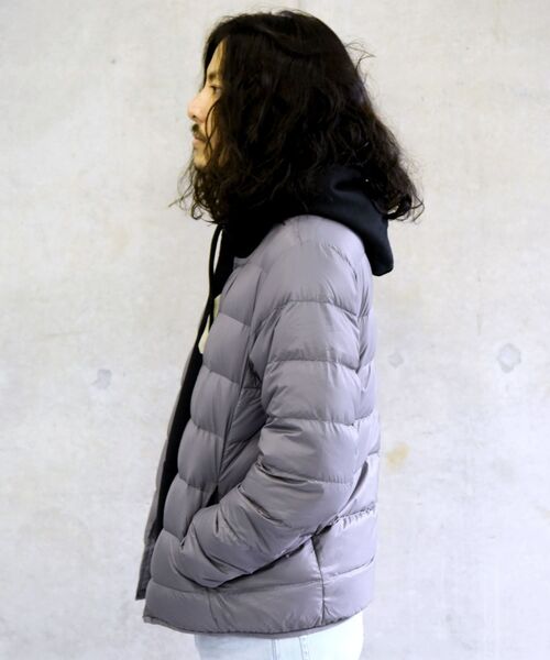 TAION(タイオン)の「【WEB限定/SHIPS別注】TAION: ナイロン クルーネック インナーダウン カーディガン 20FW(ダウンジャケット/コート・メンズ・ブラック/チャコールグレー/オリーブ/ネイビー・SMALL/MEDIUM/LARGE/X-LARGE)」の8枚目の写真