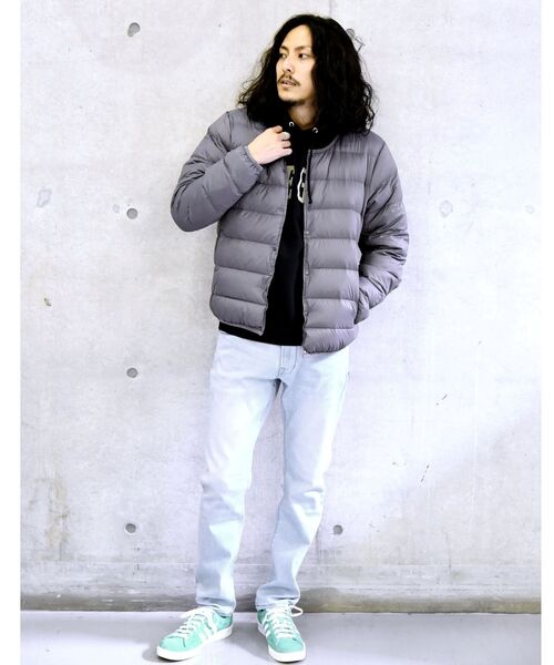 TAION(タイオン)の「【WEB限定/SHIPS別注】TAION: ナイロン クルーネック インナーダウン カーディガン 20FW(ダウンジャケット/コート・メンズ・ブラック/チャコールグレー/オリーブ/ネイビー・SMALL/MEDIUM/LARGE/X-LARGE)」の10枚目の写真