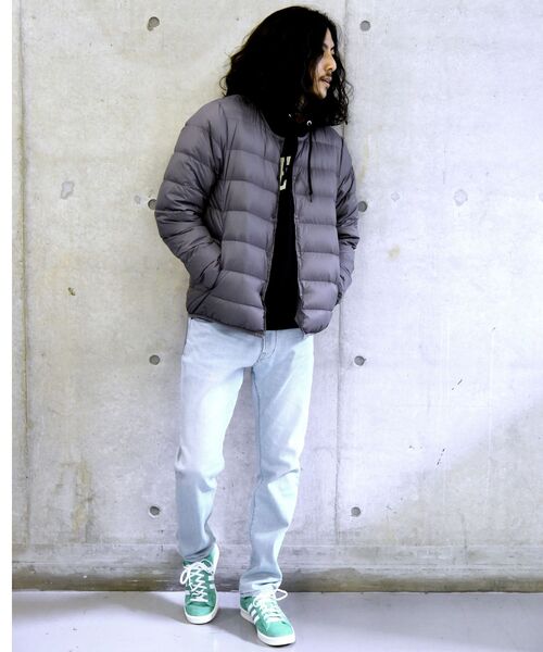 TAION(タイオン)の「【WEB限定/SHIPS別注】TAION: ナイロン クルーネック インナーダウン カーディガン 20FW(ダウンジャケット/コート・メンズ・ブラック/チャコールグレー/オリーブ/ネイビー・SMALL/MEDIUM/LARGE/X-LARGE)」の11枚目の写真