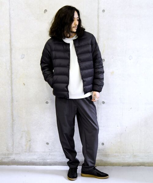 TAION(タイオン)の「【WEB限定/SHIPS別注】TAION: ナイロン クルーネック インナーダウン カーディガン 20FW(ダウンジャケット/コート・メンズ・ブラック/チャコールグレー/オリーブ/ネイビー・SMALL/MEDIUM/LARGE/X-LARGE)」の16枚目の写真