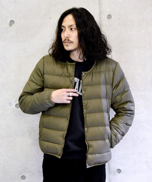 TAION(タイオン)の「【WEB限定/SHIPS別注】TAION: ナイロン クルーネック インナーダウン カーディガン 20FW(ダウンジャケット/コート・メンズ・ブラック/チャコールグレー/オリーブ/ネイビー・SMALL/MEDIUM/LARGE/X-LARGE)」の18枚目の写真