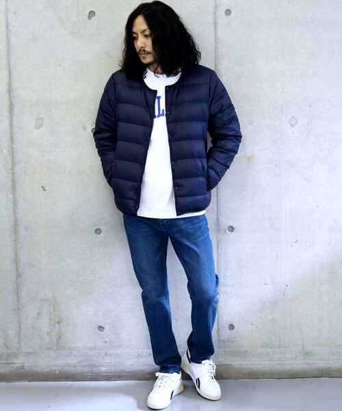 TAION(タイオン)の「【WEB限定/SHIPS別注】TAION: ナイロン クルーネック インナーダウン カーディガン 20FW(ダウンジャケット/コート・メンズ・ブラック/チャコールグレー/オリーブ/ネイビー・SMALL/MEDIUM/LARGE/X-LARGE)」の22枚目の写真