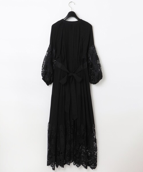 GRACE CLASS レース切替マキシワンピース