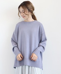 AMERICAN HOLIC | サイドスリットざっくりニットプルオーバー(ニット/セーター)