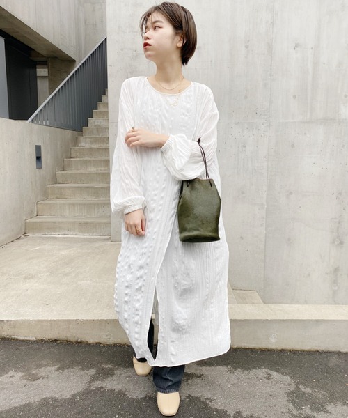 SHENERY（シーナリー）の「ハラコ巾着バッグ（トートバッグ・レディース・ブラウン/グリーン/パープル/ピンク・FREE）」の12枚目の写真