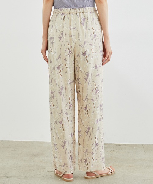 ROPE' PICNIC(ロペピクニック)の「マーブルガラシアースリットパンツ(その他パンツ・レディース・ベージュ/オリーブ・40/38)」の4枚目の写真