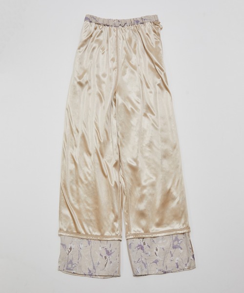 ROPE' PICNIC(ロペピクニック)の「マーブルガラシアースリットパンツ(その他パンツ・レディース・ベージュ/オリーブ・40/38)」の8枚目の写真