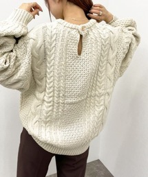 apres jour mignon | ケーブルバックボタンニット【ZOZOTOWN限定アイテム】(ニット/セーター)