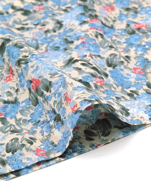 チチカカ（チチカカ）の「【大きいサイズ】にじみフラワーギャザースカート（スカート・レディース・ブルー/オレンジ・3L）」の16枚目の写真