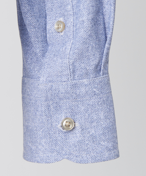 RECENCY OF MINE（リーセンシー オブ マイン）の「【FLEX】CANCLINI テクノ ストレッチ シャツ（シャツ/ブラウス・メンズ・ホワイト/ブルー/ブラウン/ネイビー・46/44/48）」の8枚目の写真