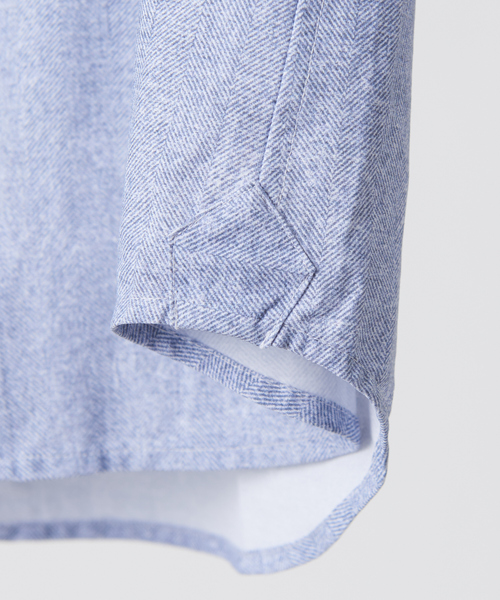 RECENCY OF MINE（リーセンシー オブ マイン）の「【FLEX】CANCLINI テクノ ストレッチ シャツ（シャツ/ブラウス・メンズ・ホワイト/ブルー/ブラウン/ネイビー・46/44/48）」の9枚目の写真