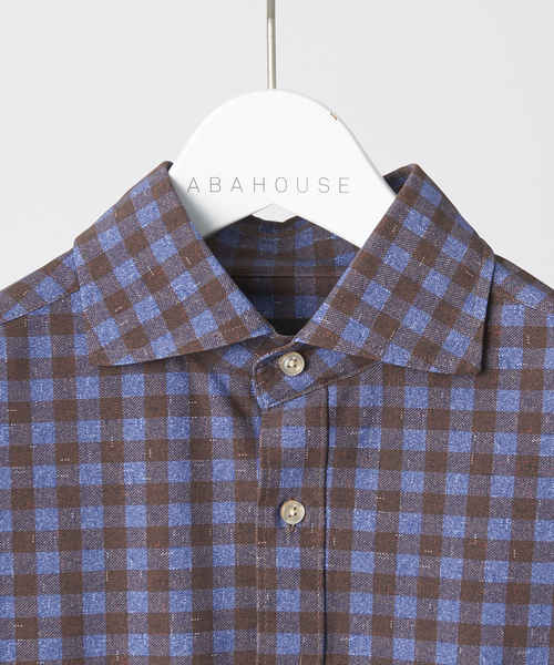 RECENCY OF MINE（リーセンシー オブ マイン）の「【FLEX】CANCLINI テクノ ストレッチ シャツ（シャツ/ブラウス・メンズ・ホワイト/ブルー/ブラウン/ネイビー・46/44/48）」の14枚目の写真