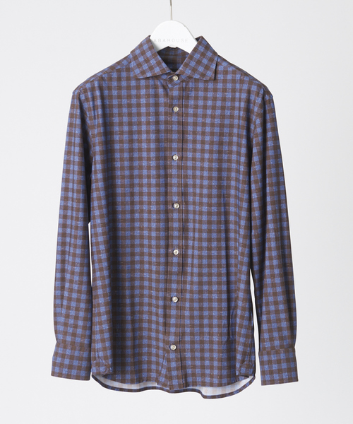 RECENCY OF MINE（リーセンシー オブ マイン）の「【FLEX】CANCLINI テクノ ストレッチ シャツ（シャツ/ブラウス・メンズ・ホワイト/ブルー/ブラウン/ネイビー・46/44/48）」の20枚目の写真