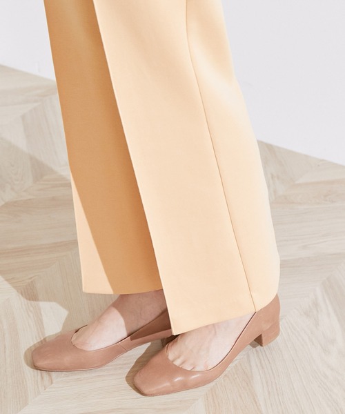 ROPE'（ロペ）の「【洗える】【セットアップ対応】ライトダンボールバックスリットフレアパンツ（その他パンツ・レディース・オフホワイト/オレンジ/ベージュ・38/36）」の11枚目の写真