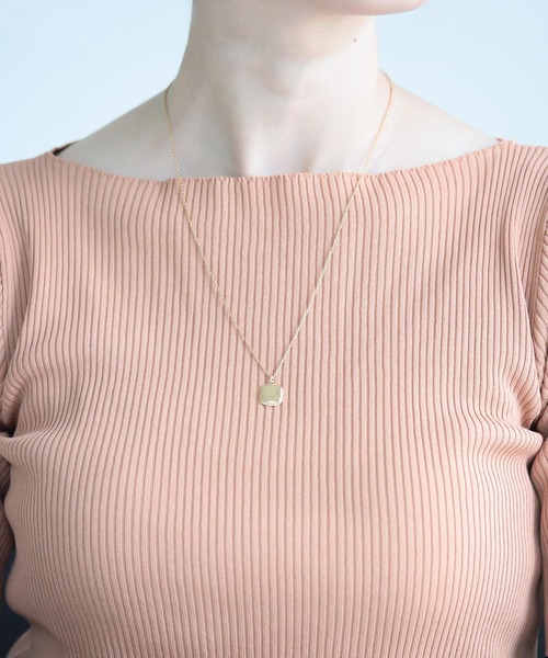 スクエア ニッケルフリー ネックレス Noir ネックレス ネックレス Silver925 De De スクエア Poupee ノワールドプーペ のファッション