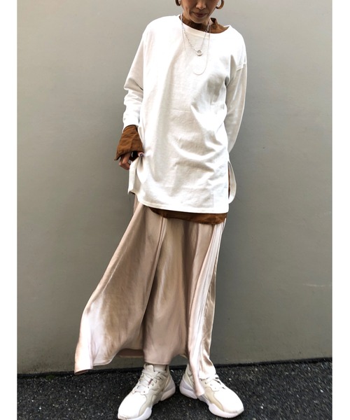 ulu（ウル）の「Satin mermaid skirt（スカート・レディース・ブラック/シャンパン・FREE）」の9枚目の写真