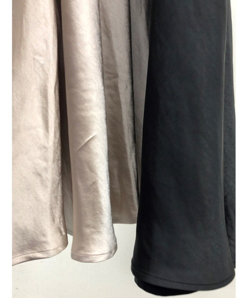 ulu（ウル）の「Satin mermaid skirt（スカート・レディース・ブラック/シャンパン・FREE）」の13枚目の写真