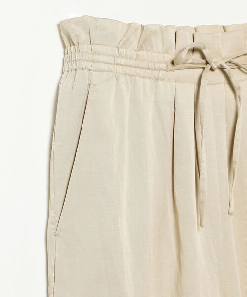 Ray BEAMS（レイビームス）の「Ray BEAMS / 麻混 イージー ワイドパンツ（その他パンツ・レディース・ベージュ/ラベンダー・1/0）」の8枚目の写真