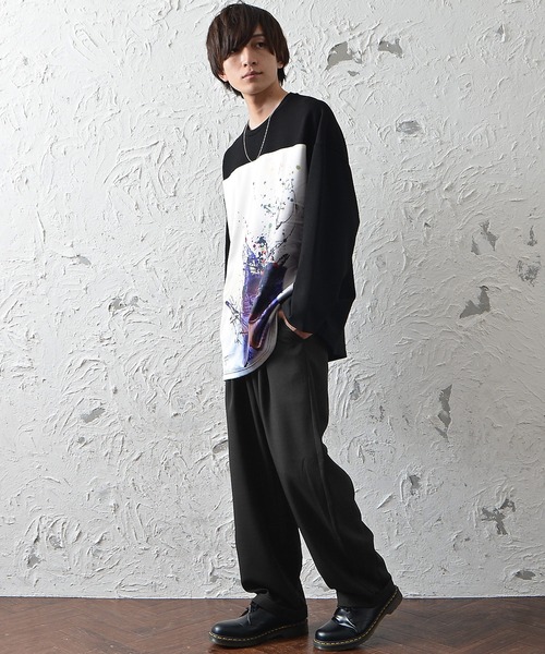 MinoriTY(マイノリティ)の「メンズTRワイドバルーンシルエットイージースラックスパンツ(スラックス・メンズ・ブラック/ベージュ/グレー/カーキ・M/L)」の6枚目の写真