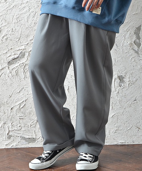MinoriTY(マイノリティ)の「メンズTRワイドバルーンシルエットイージースラックスパンツ(スラックス・メンズ・ブラック/ベージュ/グレー/カーキ・M/L)」の7枚目の写真