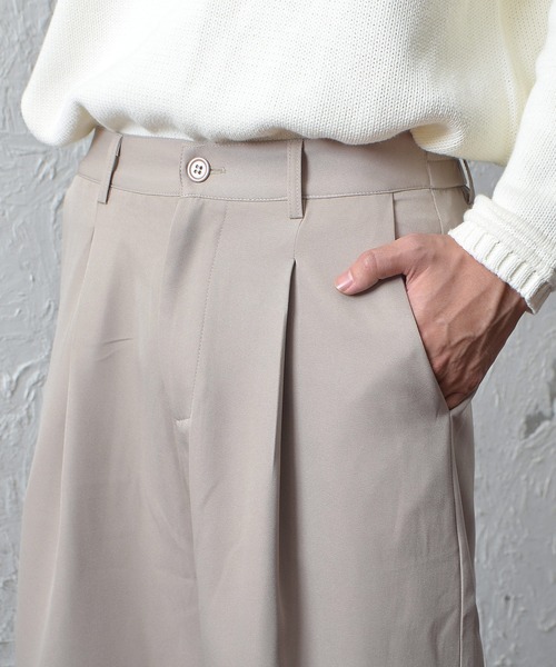 MinoriTY(マイノリティ)の「メンズTRワイドバルーンシルエットイージースラックスパンツ(スラックス・メンズ・ブラック/ベージュ/グレー/カーキ・M/L)」の13枚目の写真