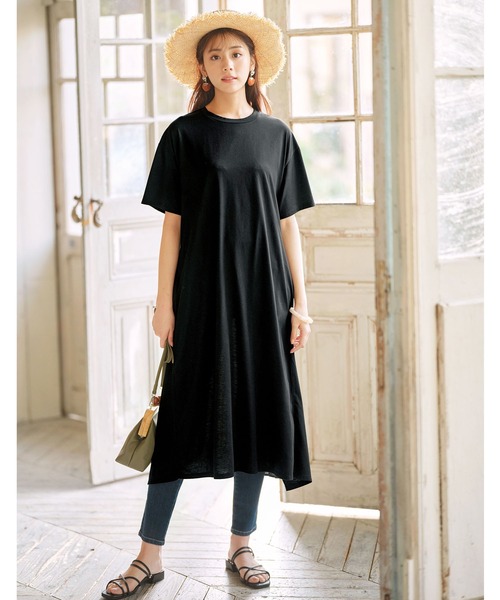 GeeRA(ジーラ)の「バックプリーツワンピース(ワンピース・レディース・ブラック/ブラウン・LARGE/MEDIUM/X-LARGE)」の8枚目の写真