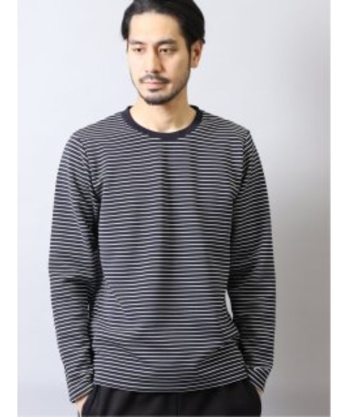 タカキューメンズ Taka Q Men リップルナローボーダー クルーネック長袖tシャツ Tシャツ カットソー Taka Q タカキュー のファッション通販 Zozotown