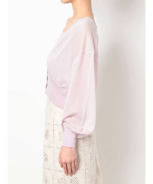 MERCURYDUO(マーキュリーデュオ)の「【To/】シアーカーディガンアンサンブル(アンサンブル・レディース・ラベンダー/グリーン/ブラウン・FREE)」の9枚目の写真