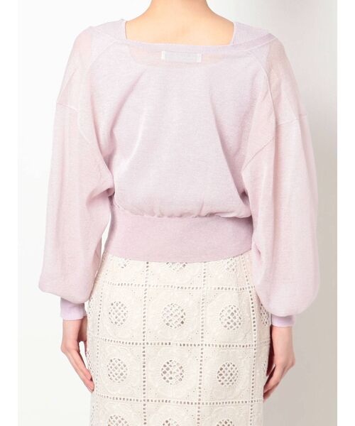 MERCURYDUO(マーキュリーデュオ)の「【To/】シアーカーディガンアンサンブル(アンサンブル・レディース・ラベンダー/グリーン/ブラウン・FREE)」の10枚目の写真