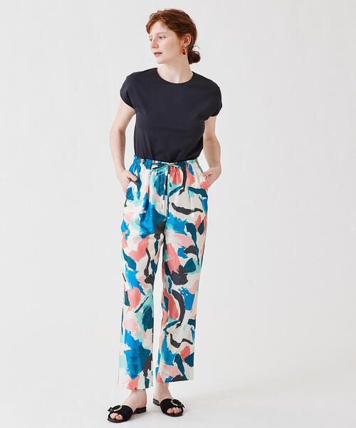 TOMORROWLAND （トゥモローランド）の「コットンポリエステルプレーティング フレンチスリーブプルオーバー（Tシャツ/カットソー・レディース・チャコールグレー/ライトベージュ/ホワイト・S）」の5枚目の写真