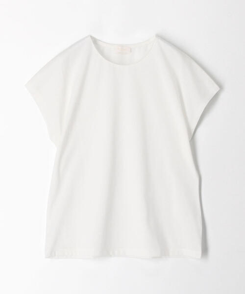 TOMORROWLAND （トゥモローランド）の「コットンポリエステルプレーティング フレンチスリーブプルオーバー（Tシャツ/カットソー・レディース・チャコールグレー/ライトベージュ/ホワイト・S）」の15枚目の写真