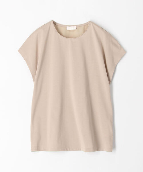 TOMORROWLAND （トゥモローランド）の「コットンポリエステルプレーティング フレンチスリーブプルオーバー（Tシャツ/カットソー・レディース・チャコールグレー/ライトベージュ/ホワイト・S）」の16枚目の写真