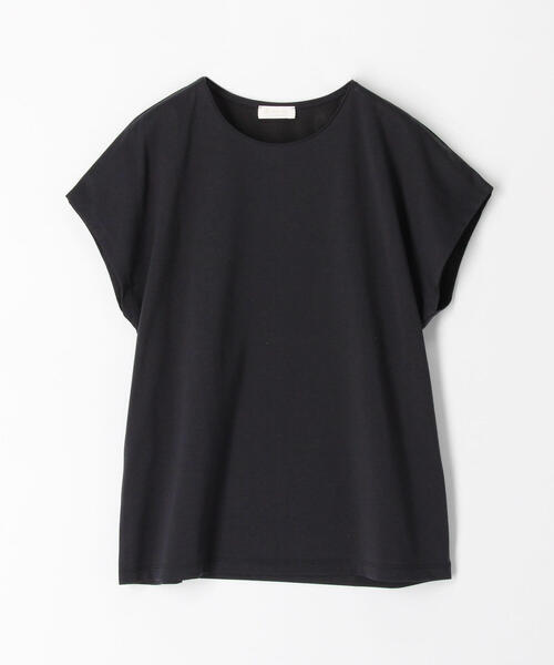 TOMORROWLAND （トゥモローランド）の「コットンポリエステルプレーティング フレンチスリーブプルオーバー（Tシャツ/カットソー・レディース・チャコールグレー/ライトベージュ/ホワイト・S）」の17枚目の写真