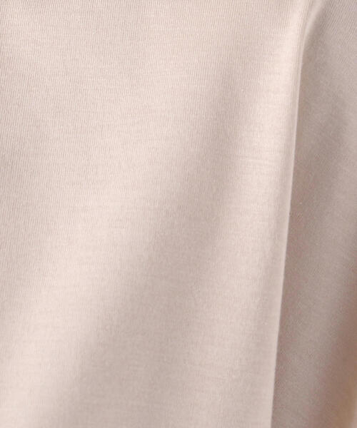 TOMORROWLAND （トゥモローランド）の「コットンポリエステルプレーティング フレンチスリーブプルオーバー（Tシャツ/カットソー・レディース・チャコールグレー/ライトベージュ/ホワイト・S）」の18枚目の写真