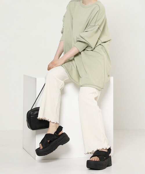 FREAK'S STORE(フリークスストア)の「SHAKA×FREAK'S STORE/シャカ 別注FIESTA CHUNKY/別注フィエスタチャンキー(サンダル・レディース・ブラック・6/5)」の3枚目の写真