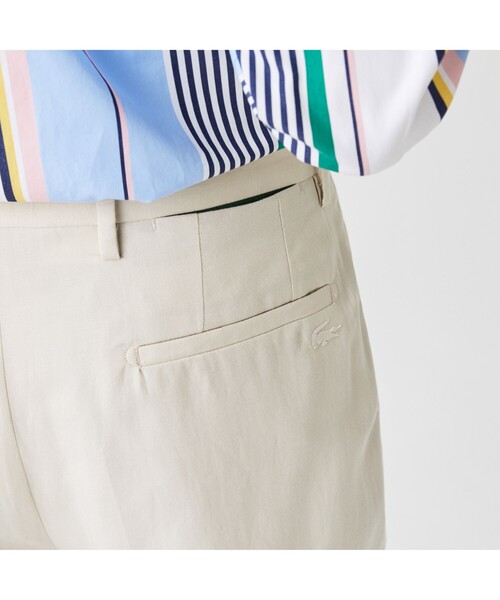 LACOSTE（ラコステ）の「【EC限定】　コットン×リネン×リヨセルブレンドスラックス（スラックス・メンズ・アイボリー・44/40/42/38）」の5枚目の写真