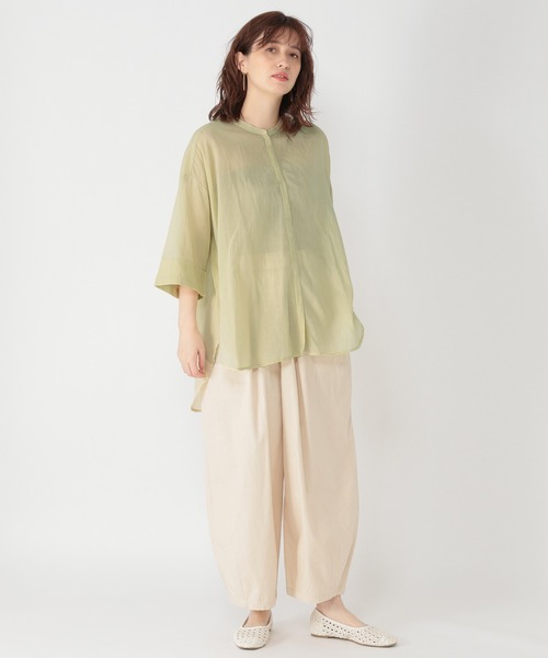 studio CLIP（スタディオクリップ）の「【キナリノ掲載商品】《満点いつものパンツ》いつでもゆったりサーカスパンツ[プラスサイズあり]（その他パンツ・レディース・カーキ/アイボリー/キャメル・MEDIUM/LARGE/X-LARGE/XX-LARGE/XXX-LARGE）」の8枚目の写真