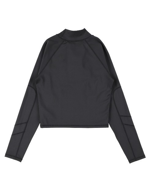 PIPING HOT FUTURE（パイピングホットフューチャー）の「LS SECOND SKIN SEAMED MOCK NECK TOP（Tシャツ/カットソー・レディース・ブラック・XS/S/L/M）」の2枚目の写真