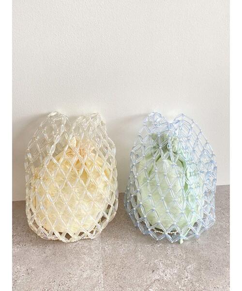 Honey Salon（ハニーサロン）の「ビーズバッグ（ショルダーバッグ・レディース・ライトブルー/クリア・FREE）」の20枚目の写真