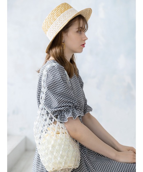 Honey Salon（ハニーサロン）の「ビーズバッグ（ショルダーバッグ・レディース・ライトブルー/クリア・FREE）」の8枚目の写真