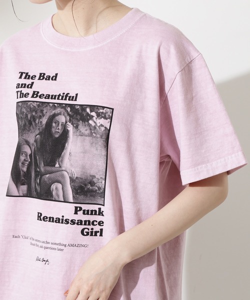 N.（N. Natural Beauty Basic）（エヌエヌナチュラルビューティーベーシック）の「【GOOD ROCK SPEED】ロベルタベイリーTシャツ（Tシャツ/カットソー・レディース・ピンク・MEDIUM）」の4枚目の写真