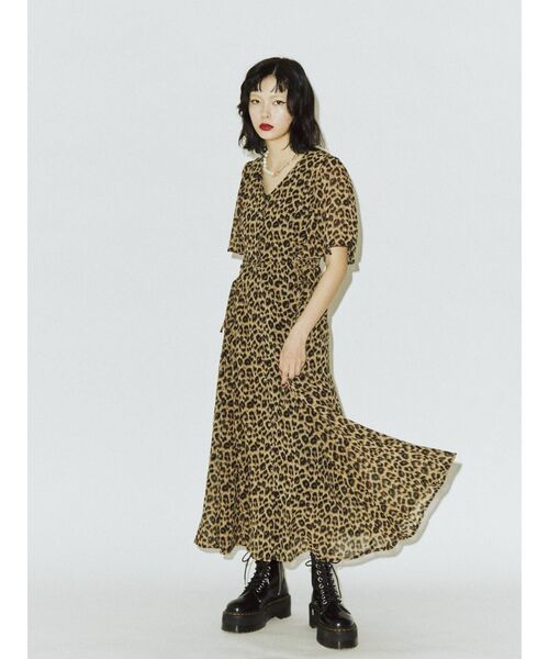 jouetie(ジュエティ)の「レースアップシアーワンピース(ワンピース・レディース・ブラック/ピンク/ライトブルー/その他1・MEDIUM)」の4枚目の写真