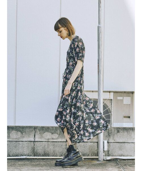 jouetie(ジュエティ)の「レースアップシアーワンピース(ワンピース・レディース・ブラック/ピンク/ライトブルー/その他1・MEDIUM)」の11枚目の写真