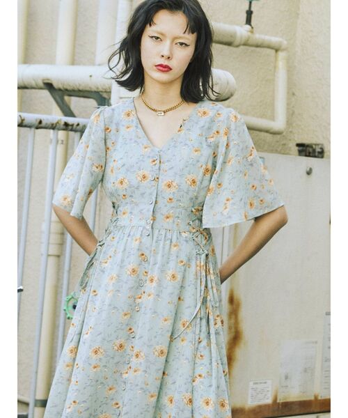 jouetie(ジュエティ)の「レースアップシアーワンピース(ワンピース・レディース・ブラック/ピンク/ライトブルー/その他1・MEDIUM)」の12枚目の写真