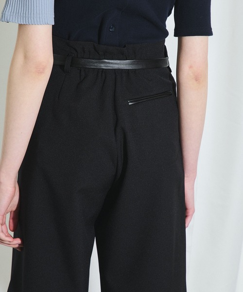 UNITED TOKYO（ユナイテッドトウキョウ）の「ドライトロハーフパンツ（スラックス・レディース・ブラック/ブルー・1/2）」の10枚目の写真