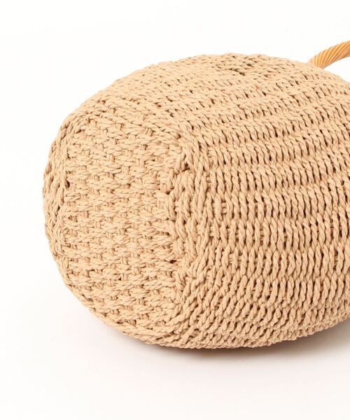 SVEC（シュベック）の「ペーパー サークル ハンドル かごバッグ（かごバッグ・レディース・ベージュ・FREE）」の8枚目の写真