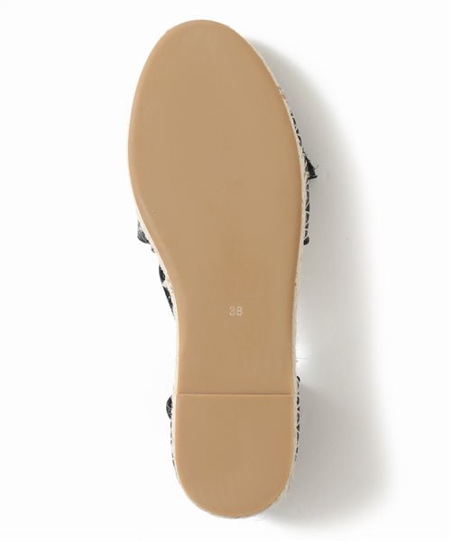 U by SPICK&SPAN（ユーバイスピックアンドスパン）の「【MOLLINI/モリーニ】 レースアップエスパフラット◆（サンダル・レディース・ブラック・36/37/38）」の9枚目の写真