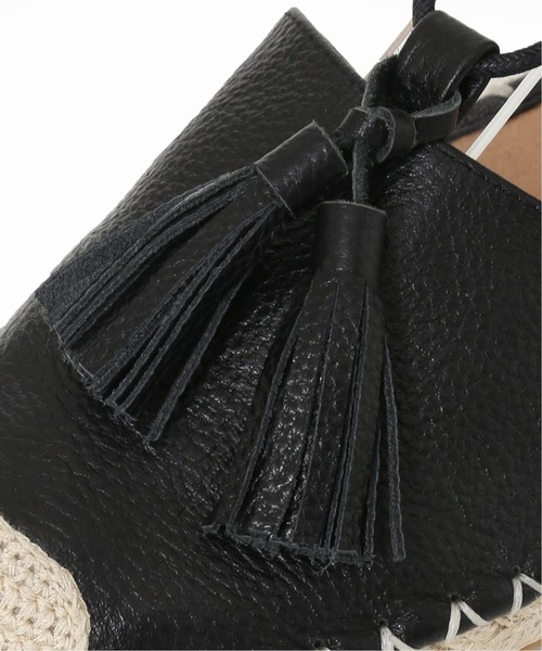 U by SPICK&SPAN（ユーバイスピックアンドスパン）の「【MOLLINI/モリーニ】 レースアップエスパフラット◆（サンダル・レディース・ブラック・36/37/38）」の4枚目の写真