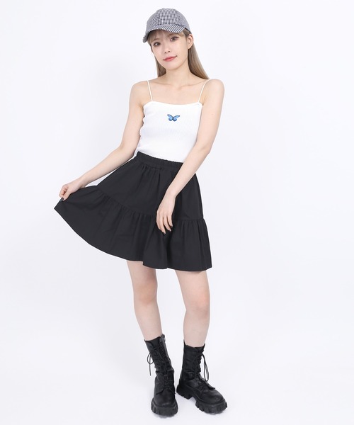 WC（ダブル シー）の「バタフライキャミソール（キャミソール・レディース・ホワイト/ブルー/ライトパープル・FREE）」の7枚目の写真