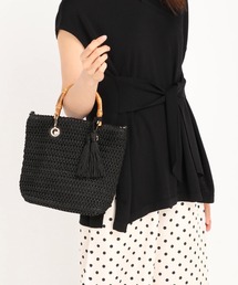 STRAWBERRY-FIELDS | ラッセルシートバンブーハンドル　バッグ(ハンドバッグ)